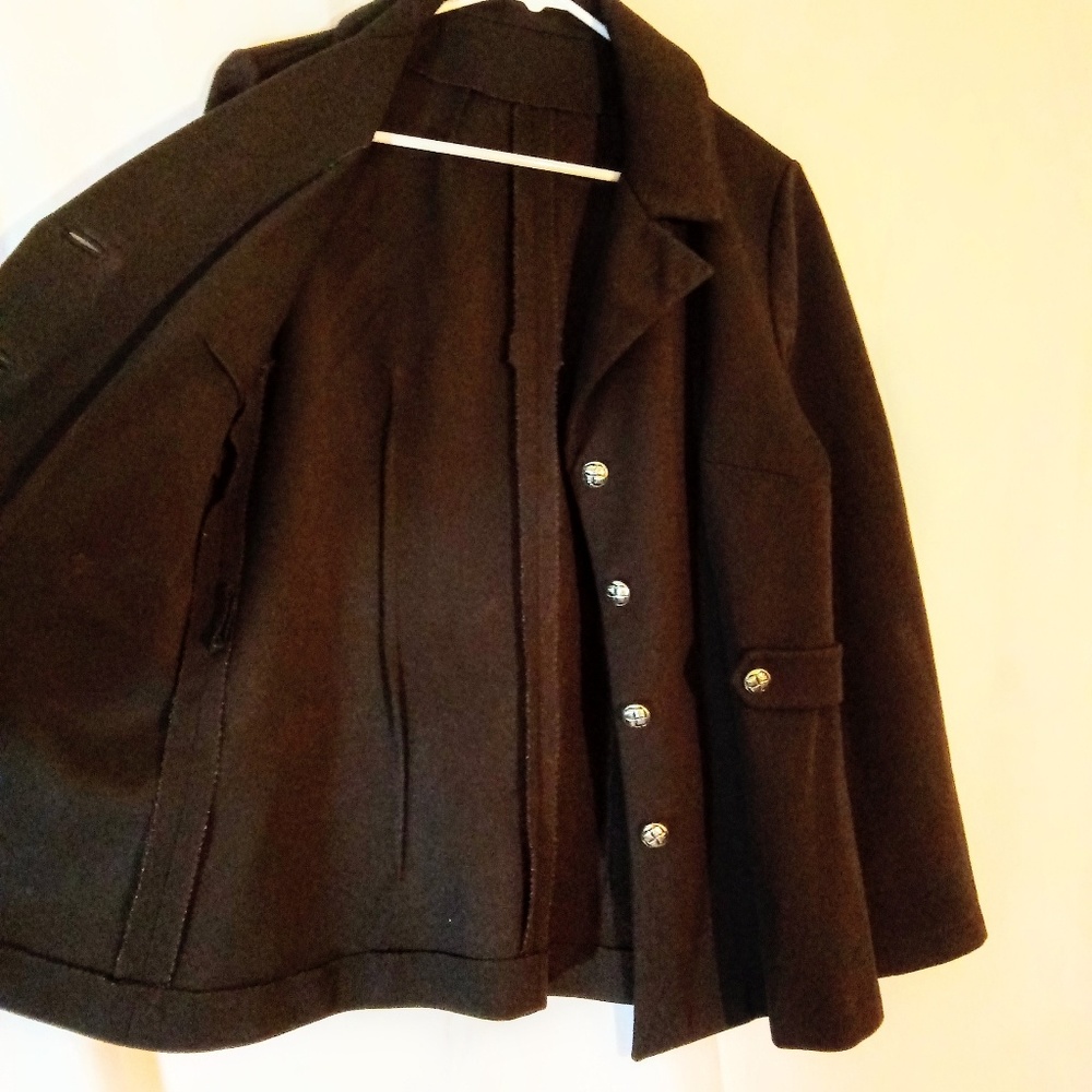 L 1970s Authentic Polyester Jacket Brown Vintage - image 2